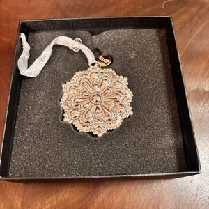 Waterford Crystal 2018 Silver Snowflake Ornament Lighting Up‎ The Season